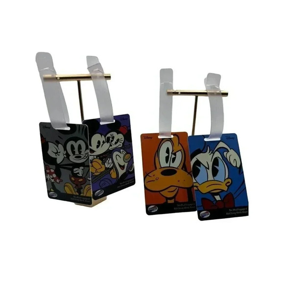 Walt Disney World / American Tourister Luggage Tags Set of 4: Minnie, Mickey, Do - Picture 1 of 3